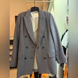 NWOT Wilfred Aritzia Plaid Blazer